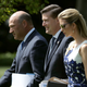 Then-National Economic Council Director Gary Cohn, then-White House staff secretary Rob Porter and Ivanka Trump walk across the South Lawn of the White House on Aug. 30, 2017.